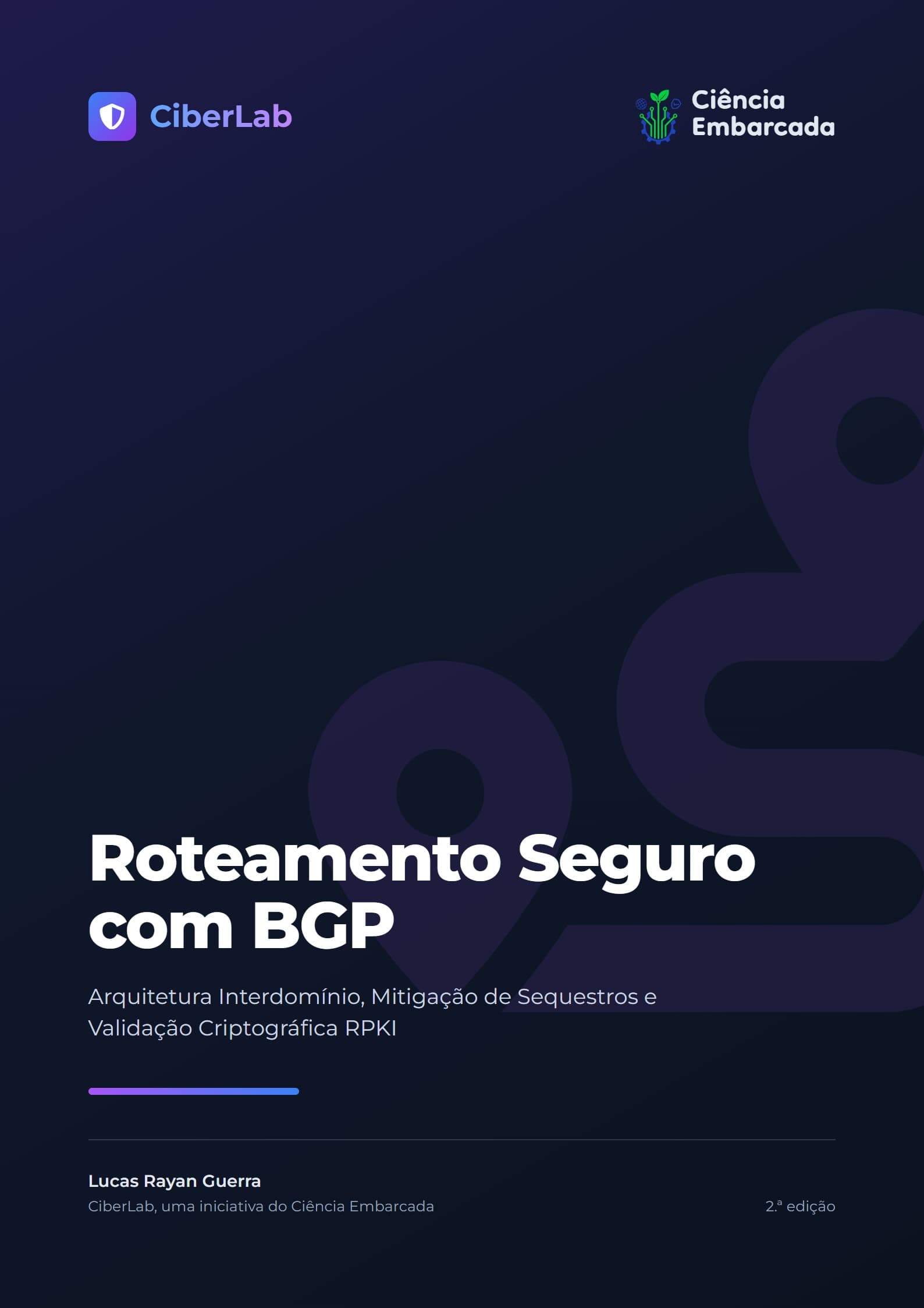 Capa da cartilha Roteamento Seguro com BGP