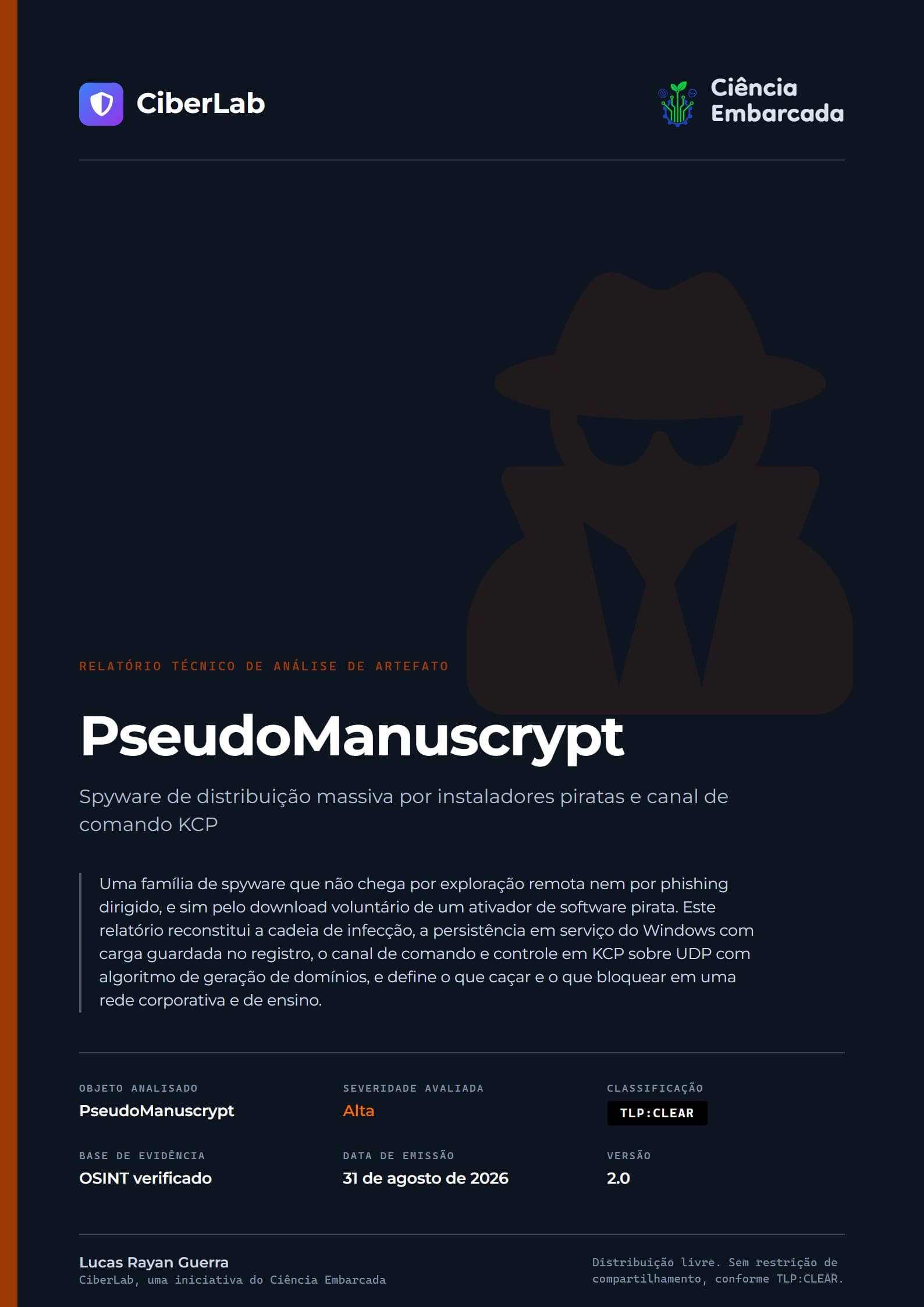 Capa do relatório PseudoManuscrypt